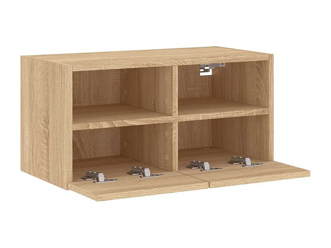 Berkfield TV Wall Cabinet Sonoma Oak 60x30x30 cm Engineered Wood