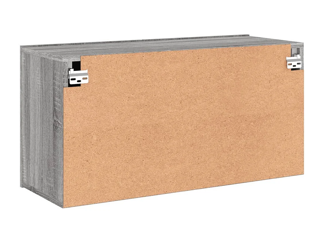 Berkfield TV Cabinet Wall-mounted Grey Sonoma 80x30x41 cm