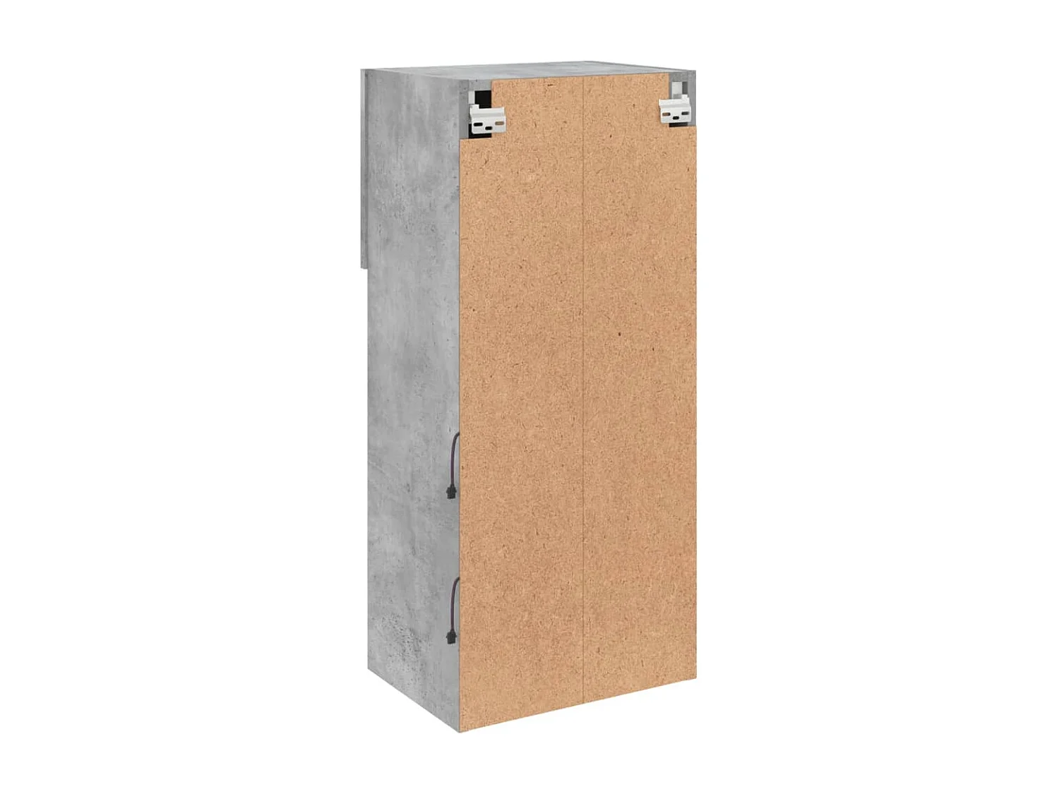 Berkfield TV Cabinet with LED Lights Concrete Grey 40.5x30x90 cm