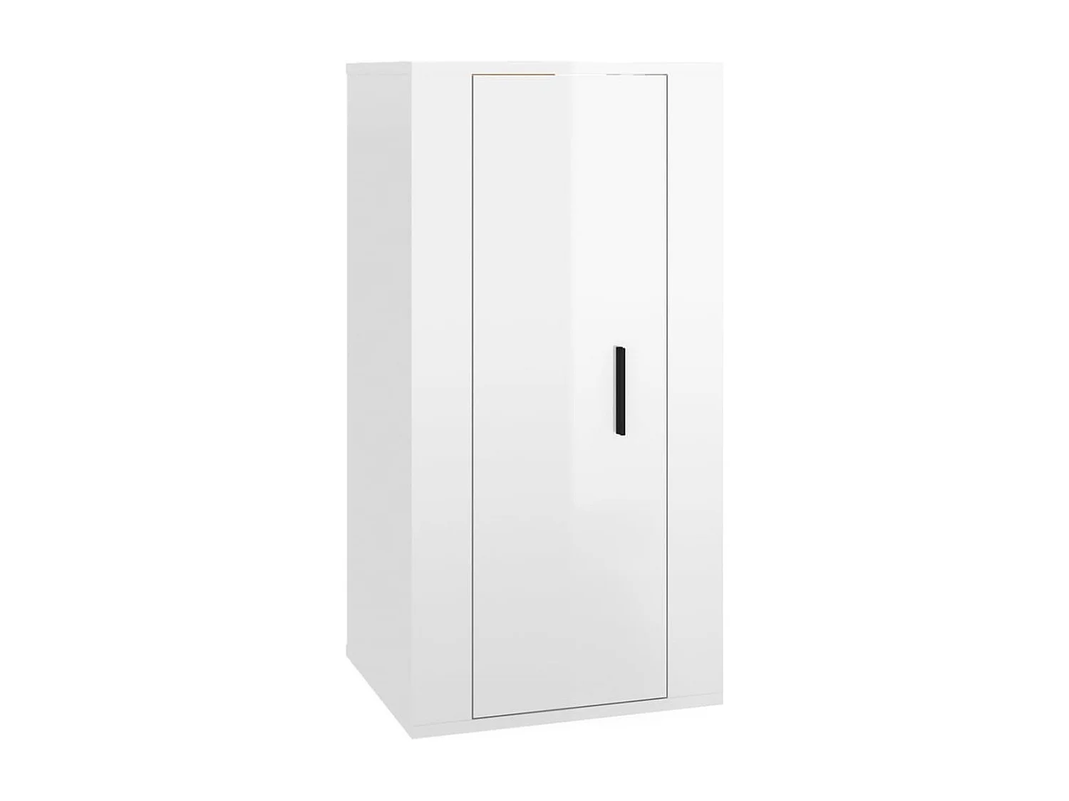 Berkfield Wall Mounted TV Cabinet High Gloss White 40x34,5x80 cm
