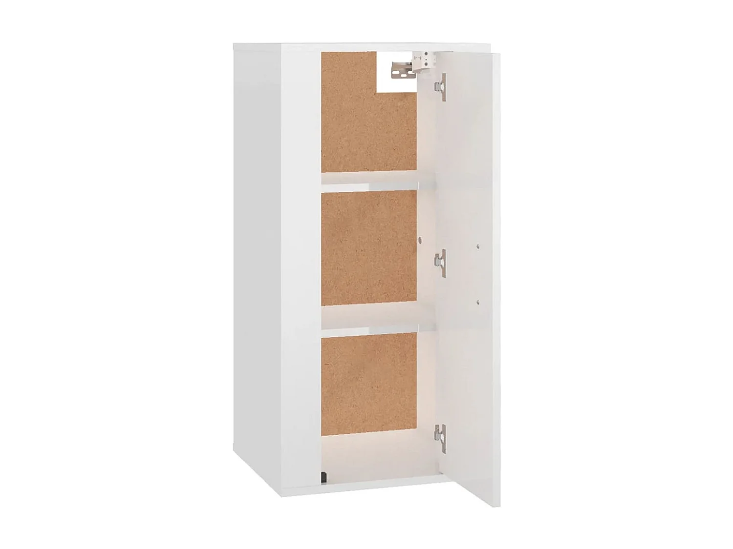 Berkfield Wall Mounted TV Cabinet High Gloss White 40x34,5x80 cm