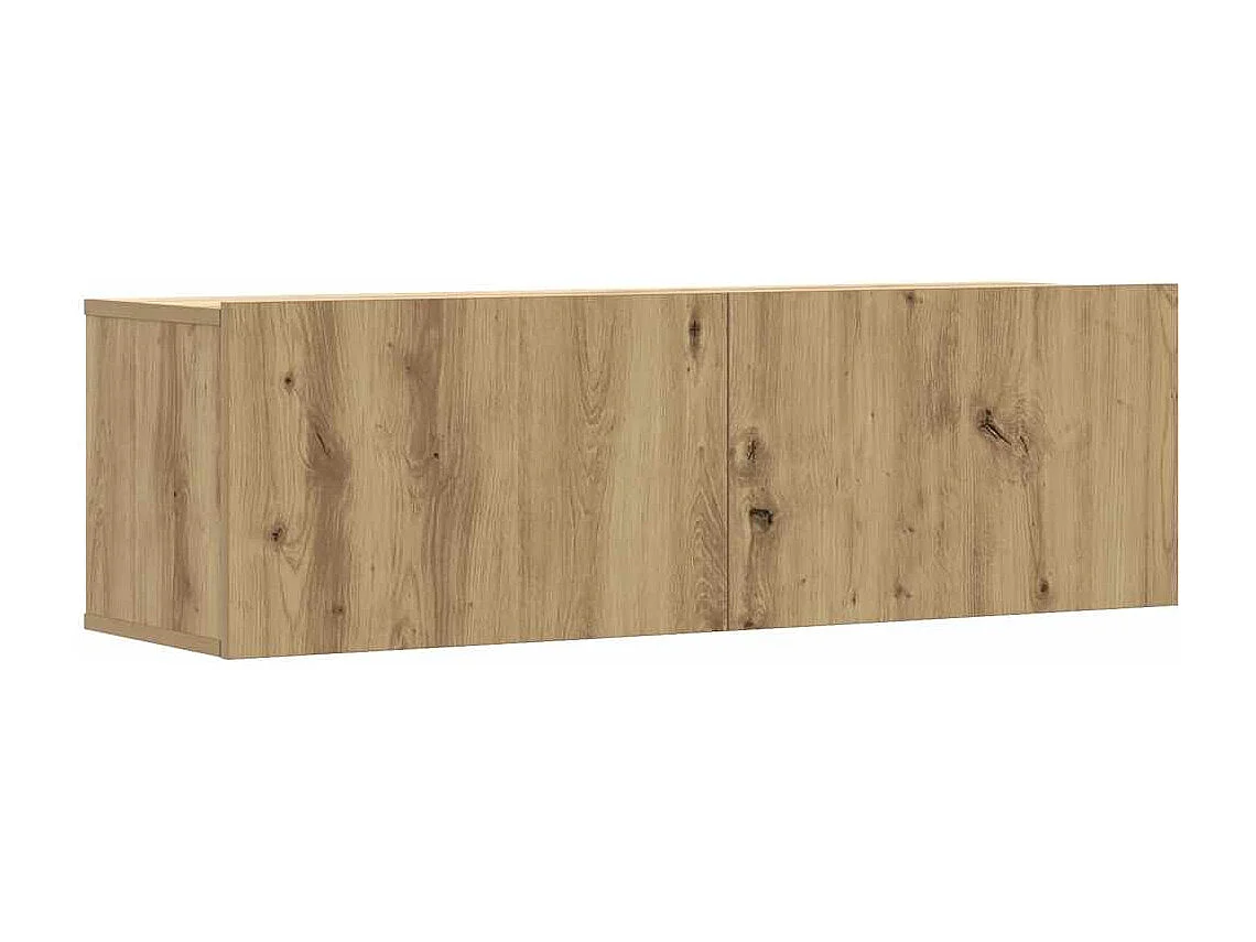 Berkfield 6 Piece TV Cabinet Set Wall-mounted Artisan Oak Engineered Wood