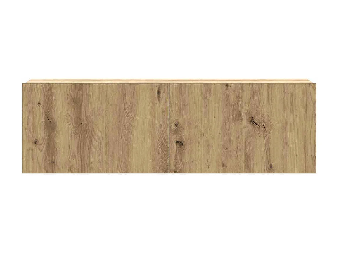 Berkfield 6 Piece TV Cabinet Set Wall-mounted Artisan Oak Engineered Wood