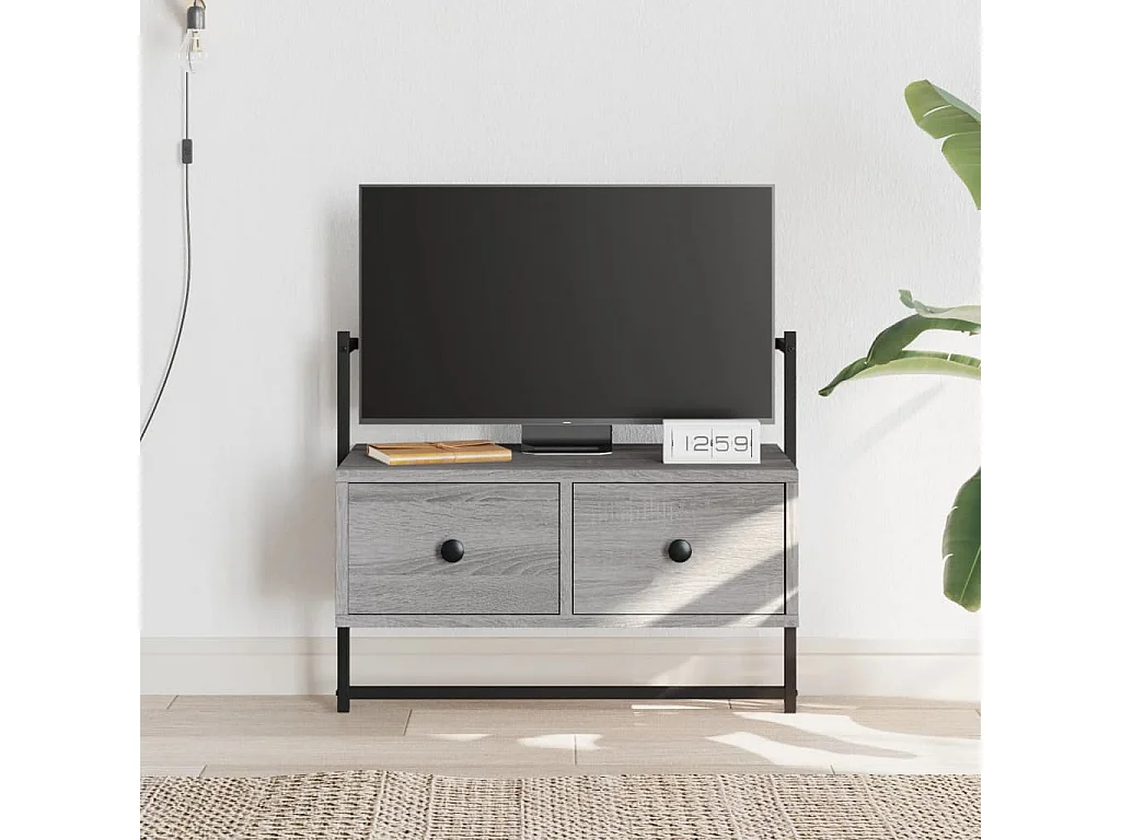 Berkfield TV Cabinet Wall-mounted Grey Sonoma 60.5x30x51 cm Engineered Wood