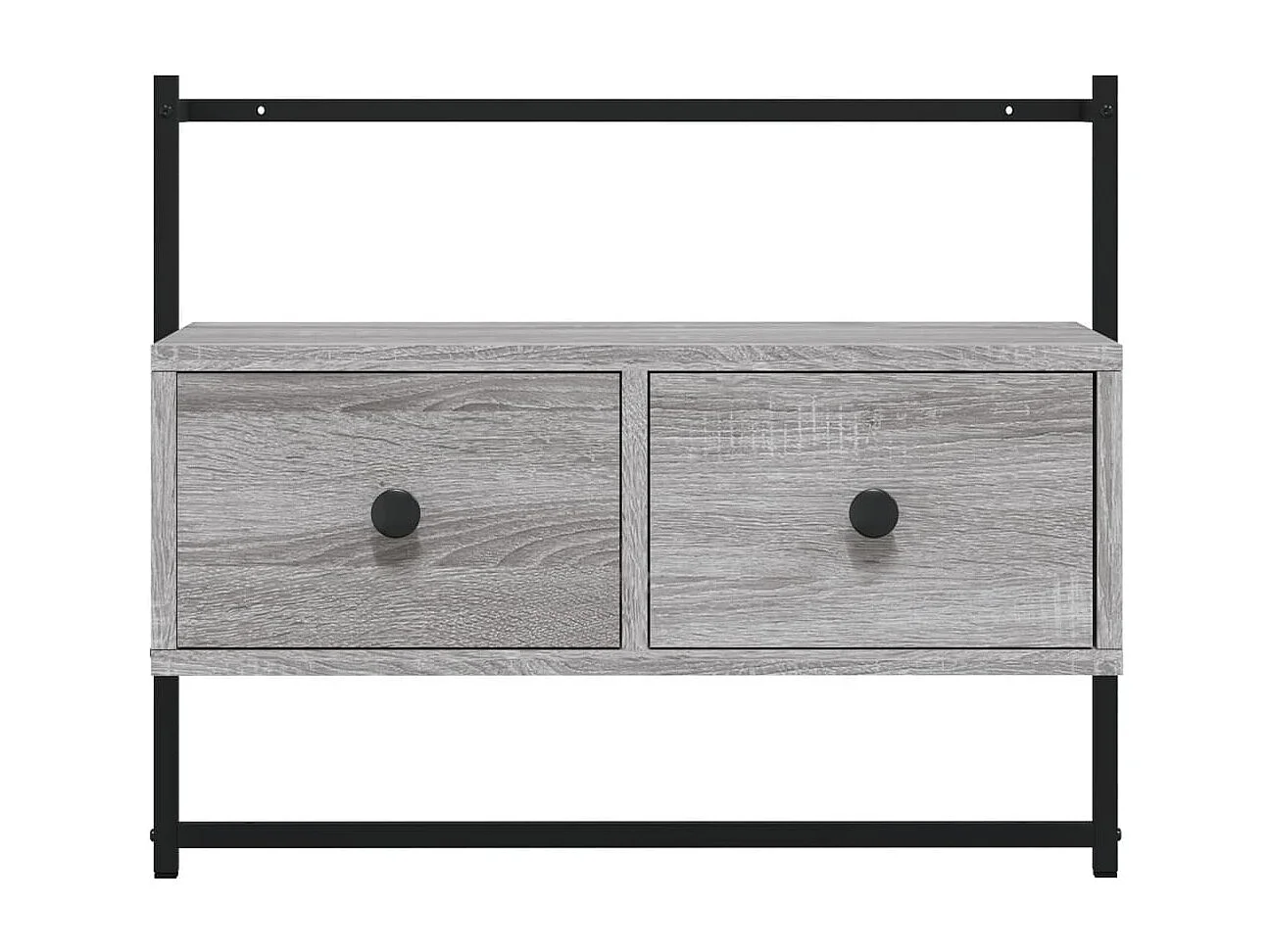 Berkfield TV Cabinet Wall-mounted Grey Sonoma 60.5x30x51 cm Engineered Wood