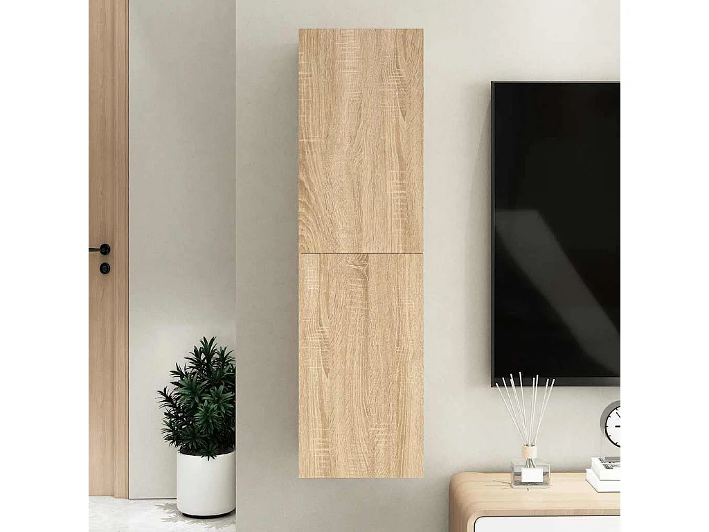 Berkfield TV Cabinet Sonoma Oak 30.5x30x110 cm Engineered Wood
