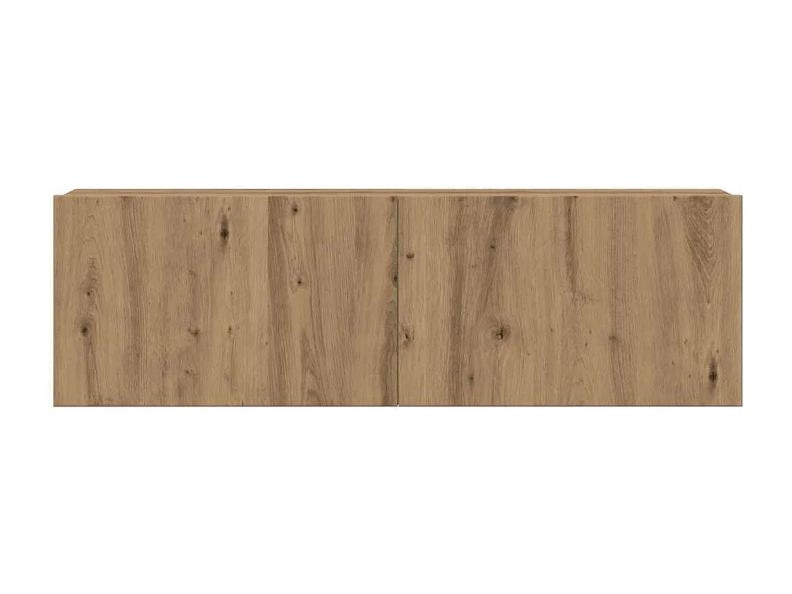 Berkfield 6 Piece TV Cabinet Set Wall-mounted Artisan Oak Engineered Wood