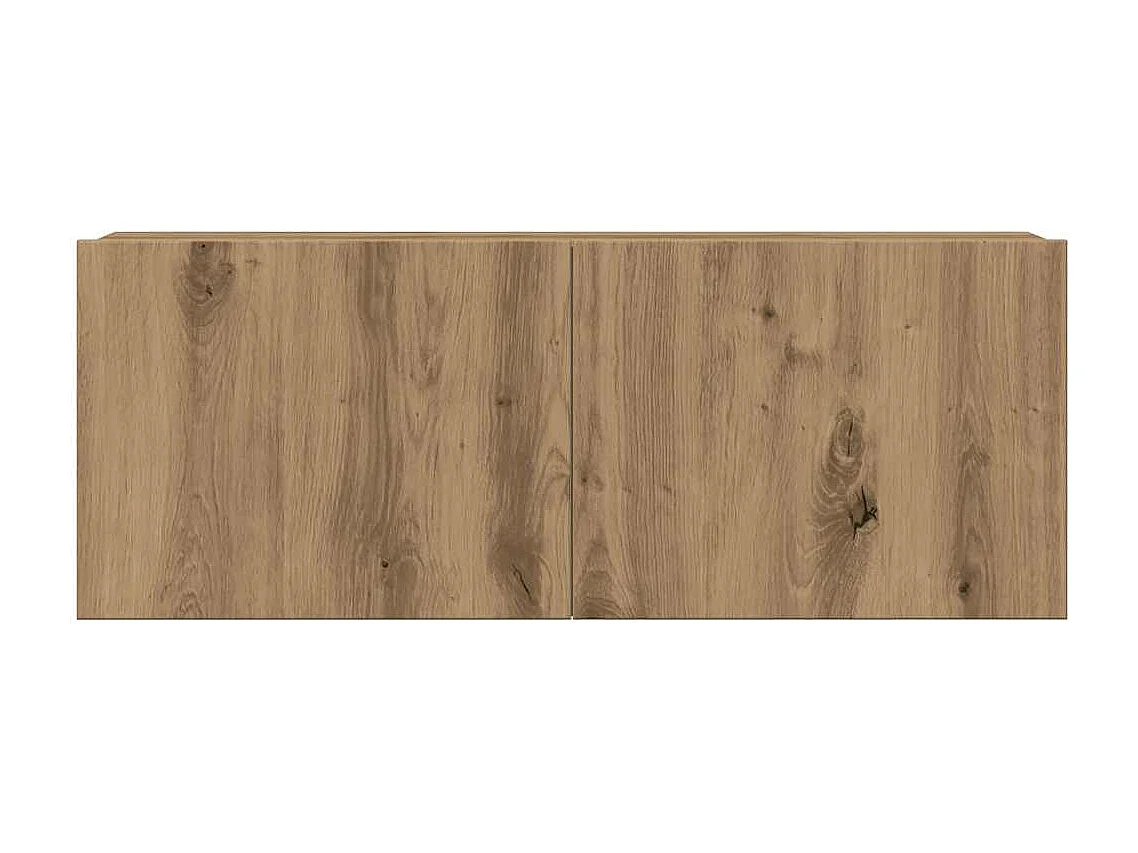 Berkfield 6 Piece TV Cabinet Set Wall-mounted Artisan Oak Engineered Wood