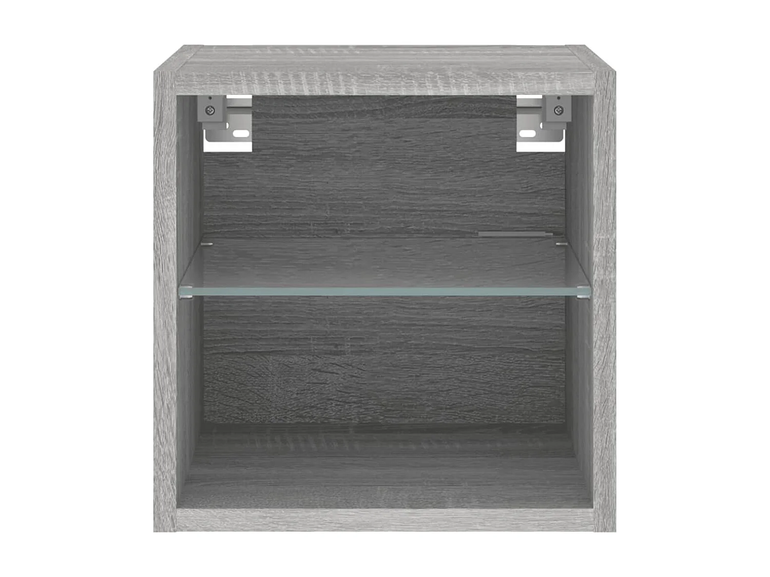 Berkfield TV Wall Cabinet with LED Lights Grey Sonoma 30x28.5x30 cm