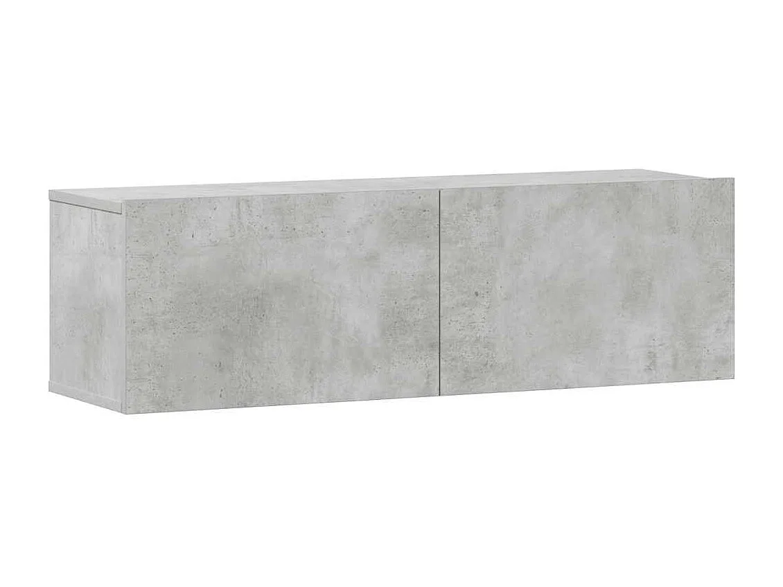 Berkfield 3 Piece TV Cabinet Set Concrete Grey Engineered Wood