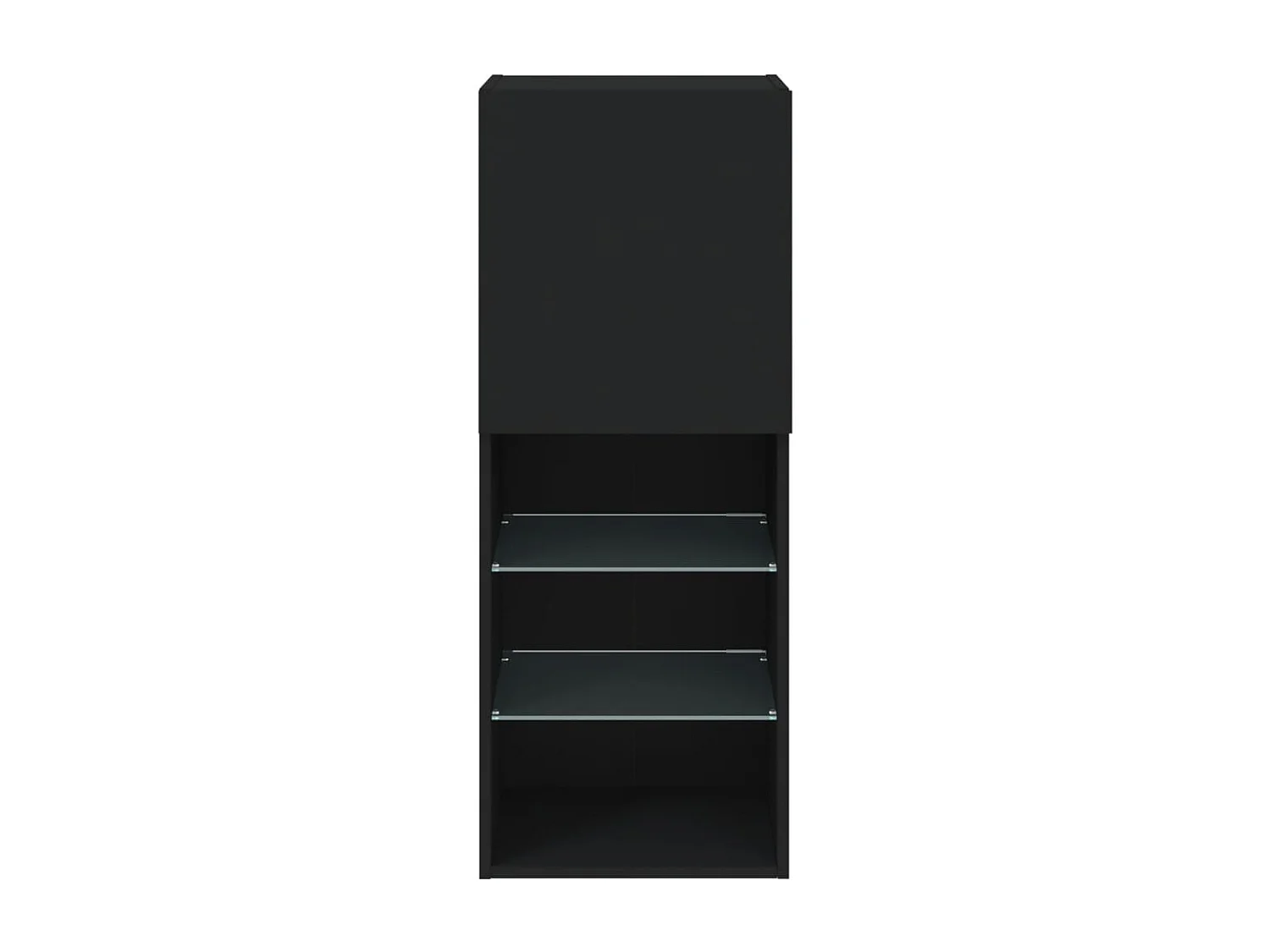 Berkfield TV Cabinet with LED Lights Black 40.5x30x102 cm