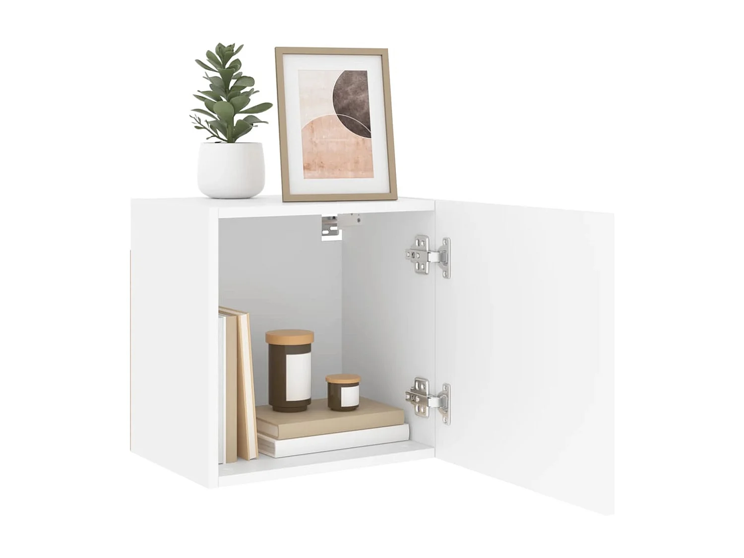 Berkfield TV Wall Cabinet White 40.5x30x40 cm Engineered Wood