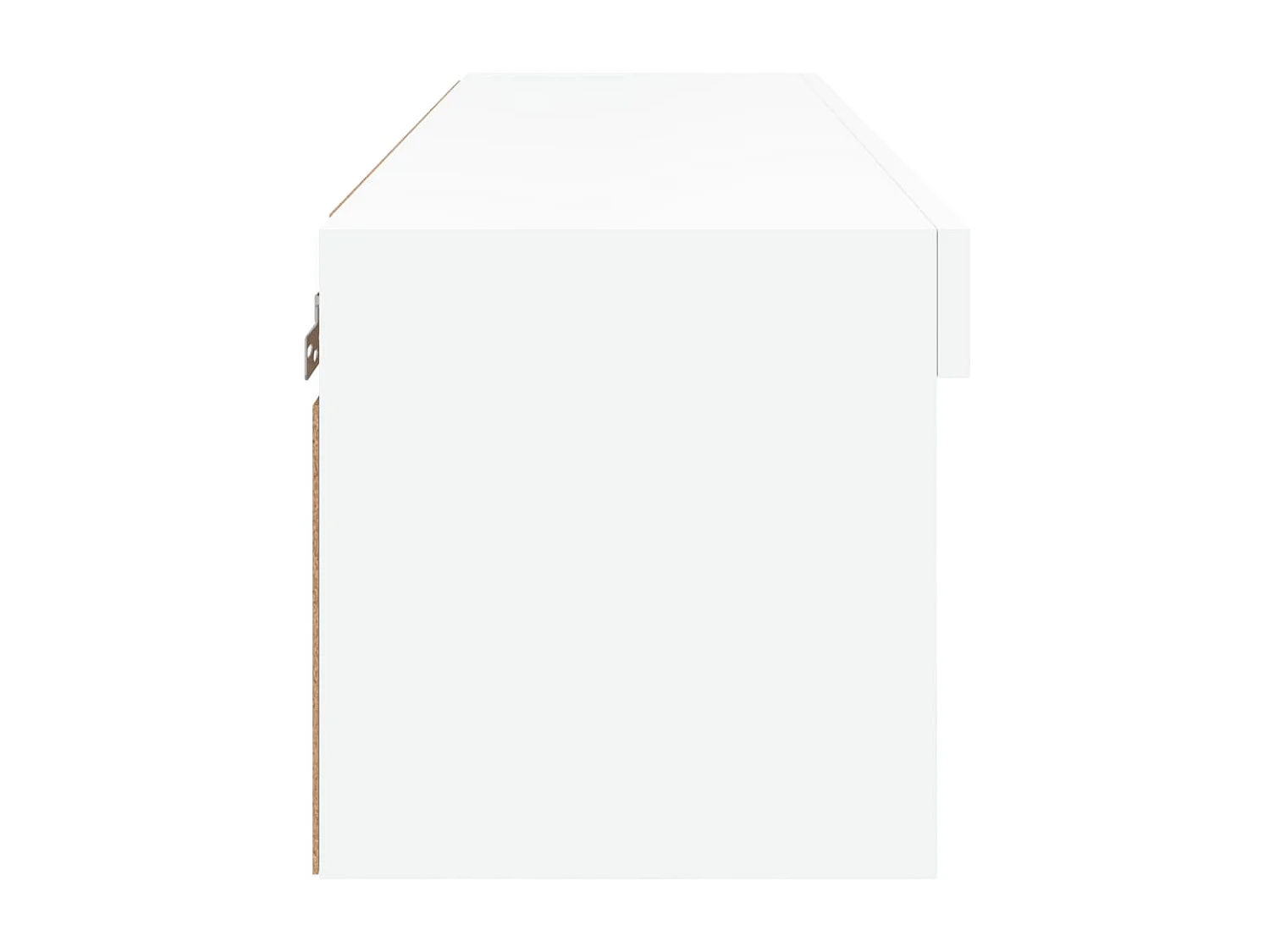 Berkfield TV Cabinet with LED Lights White 80x30x30 cm
