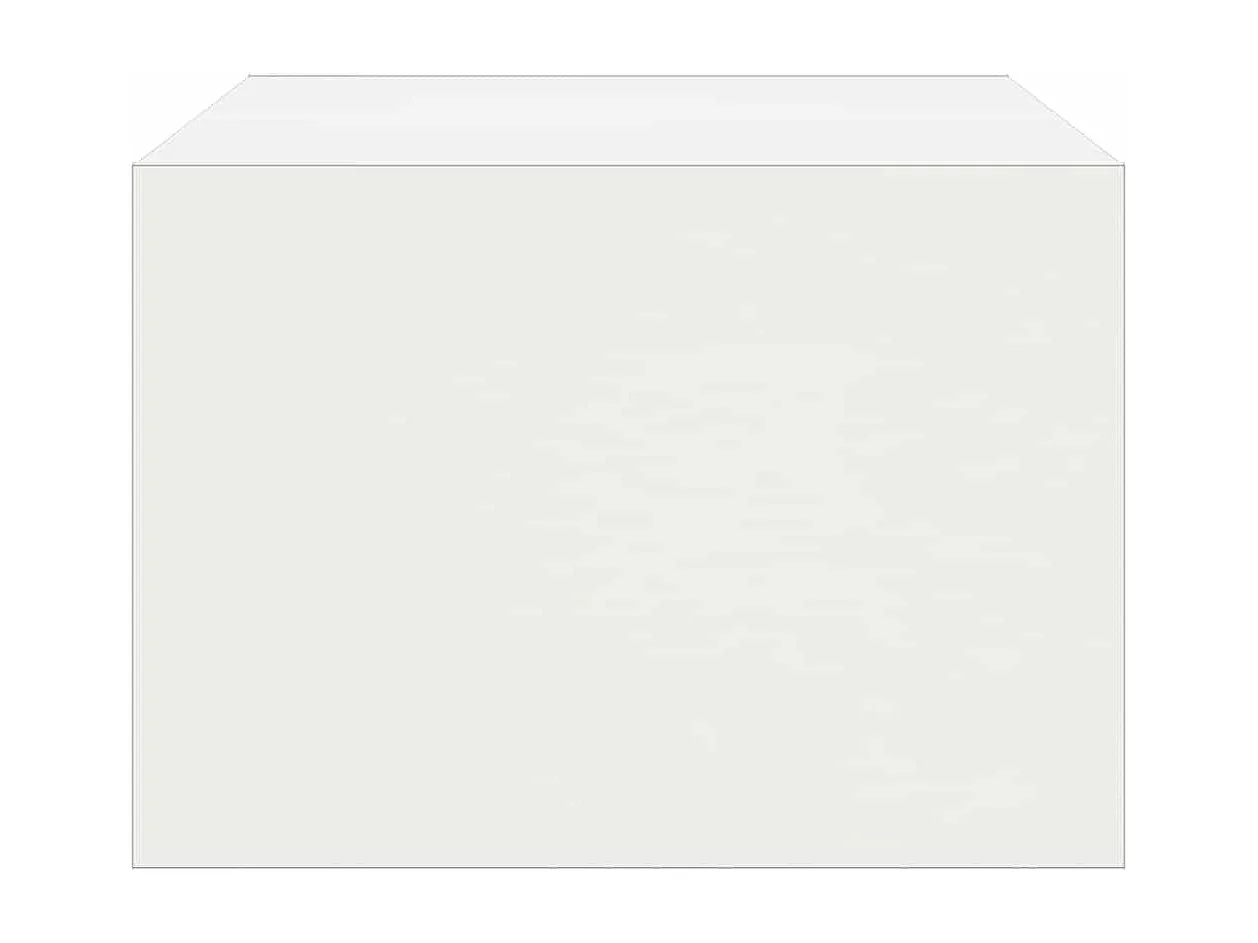 Berkfield TV Cabinet with LED Lights White 75x35.5x25 cm