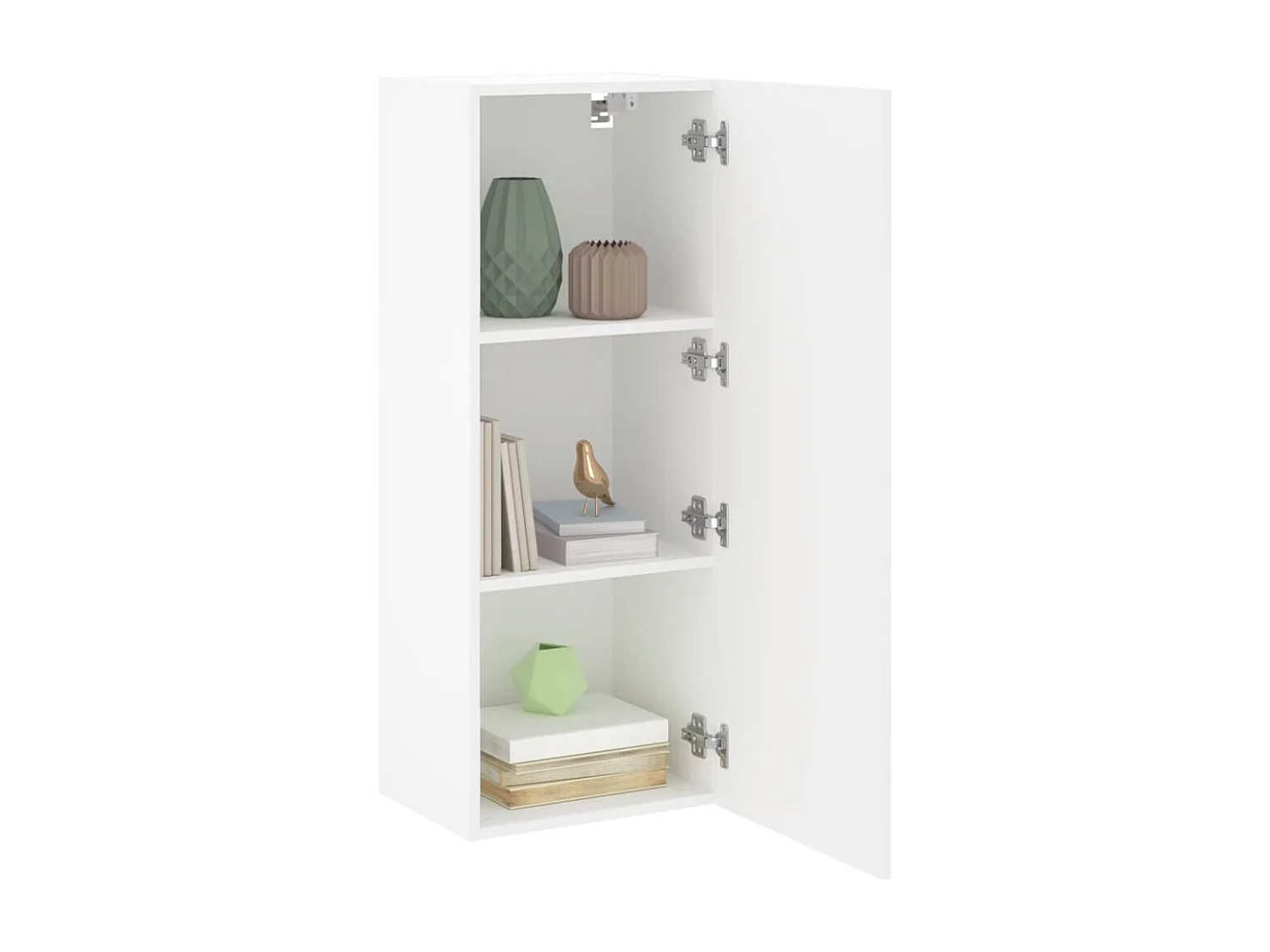 Berkfield TV Wall Cabinet White 40.5x30x102 cm Engineered Wood