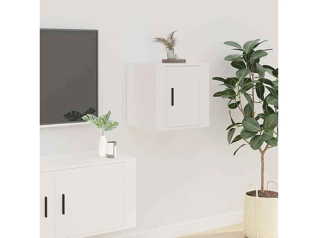 Berkfield Wall Mounted TV Cabinet White 40x34,5x40 cm