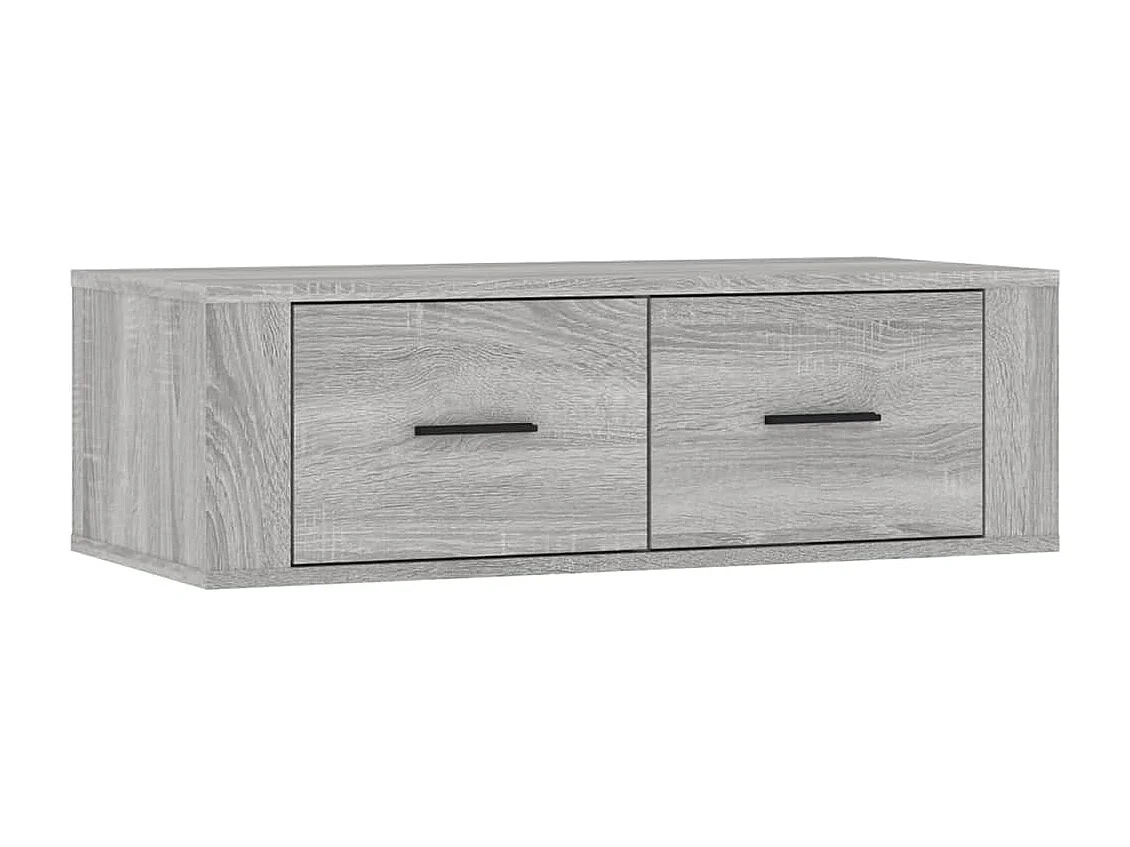 Berkfield Hanging TV Cabinet Grey Sonoma 80x36x25 cm Engineered Wood