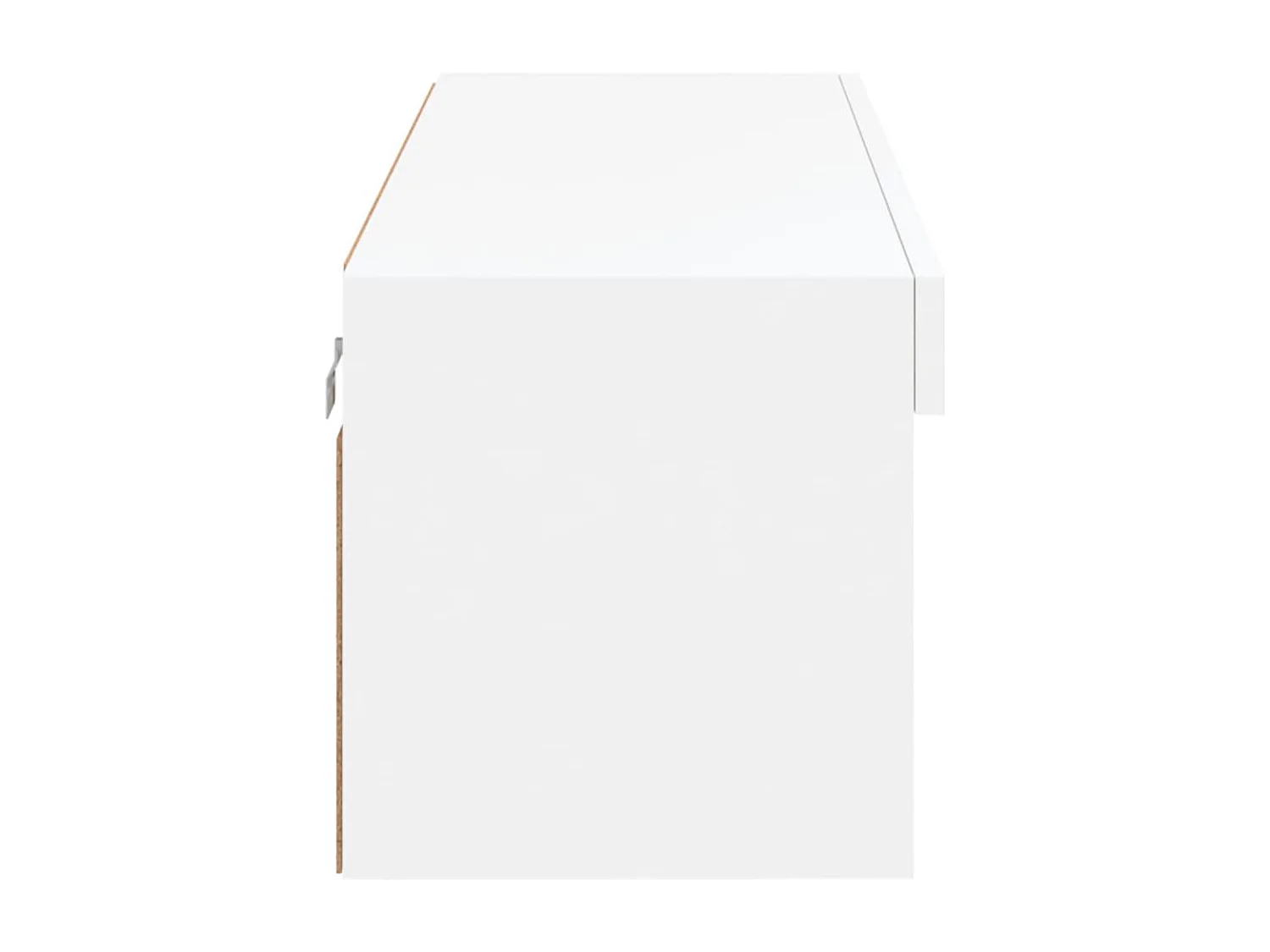 Berkfield TV Cabinet with LED Lights White 100x30x30 cm