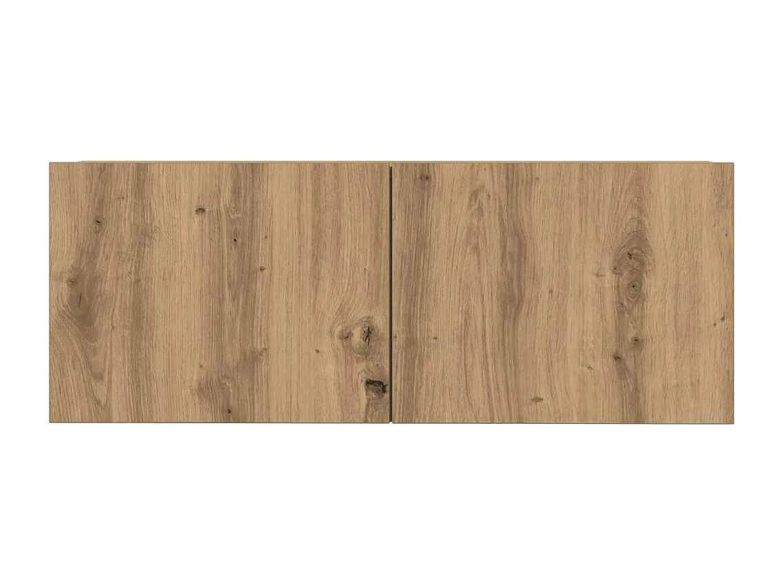 Berkfield 4 Piece TV Cabinet Set Wall-mounted Artisan Oak Engineered Wood