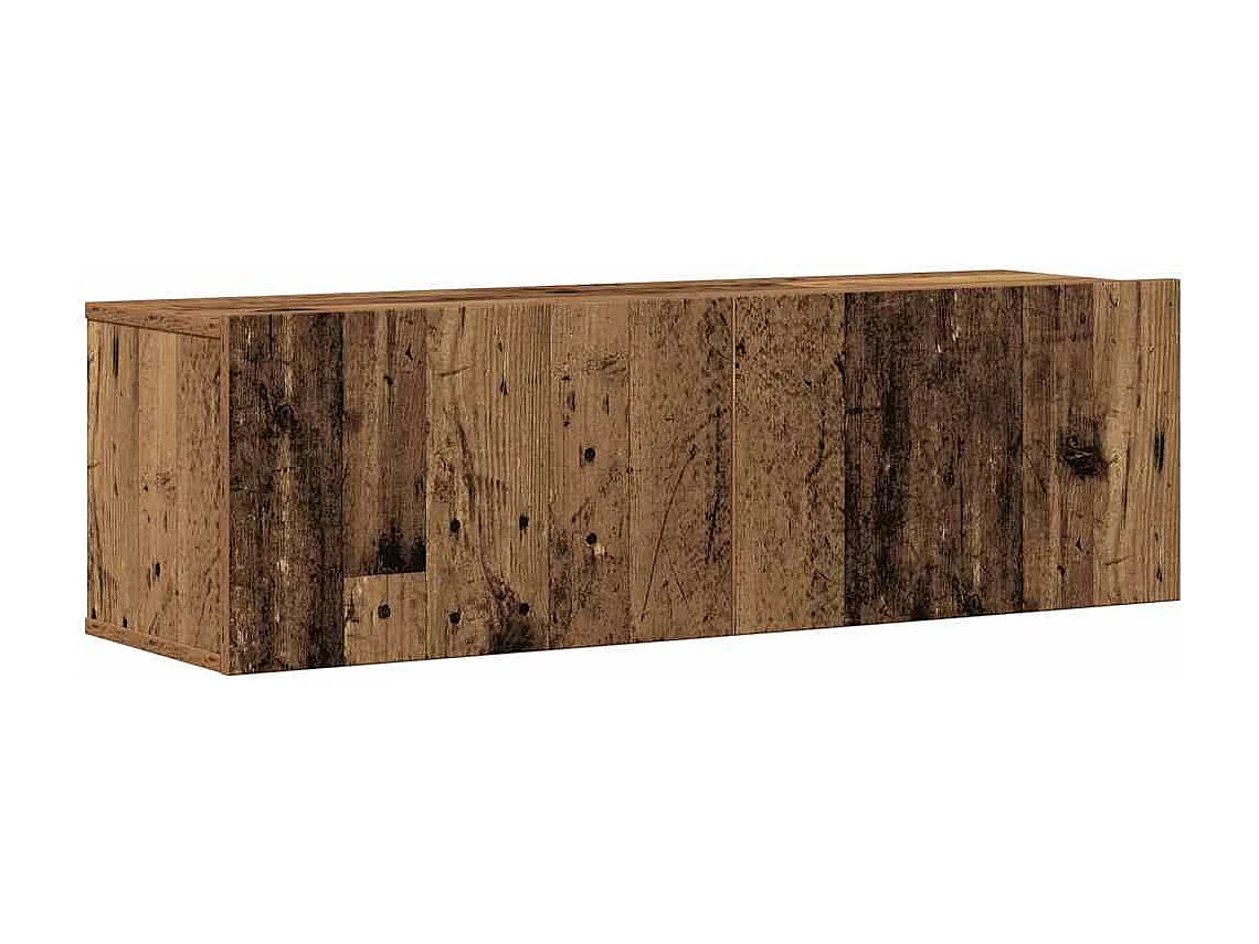 Berkfield 4 Piece TV Cabinet Set Wall-mounted Old Wood Engineered Wood