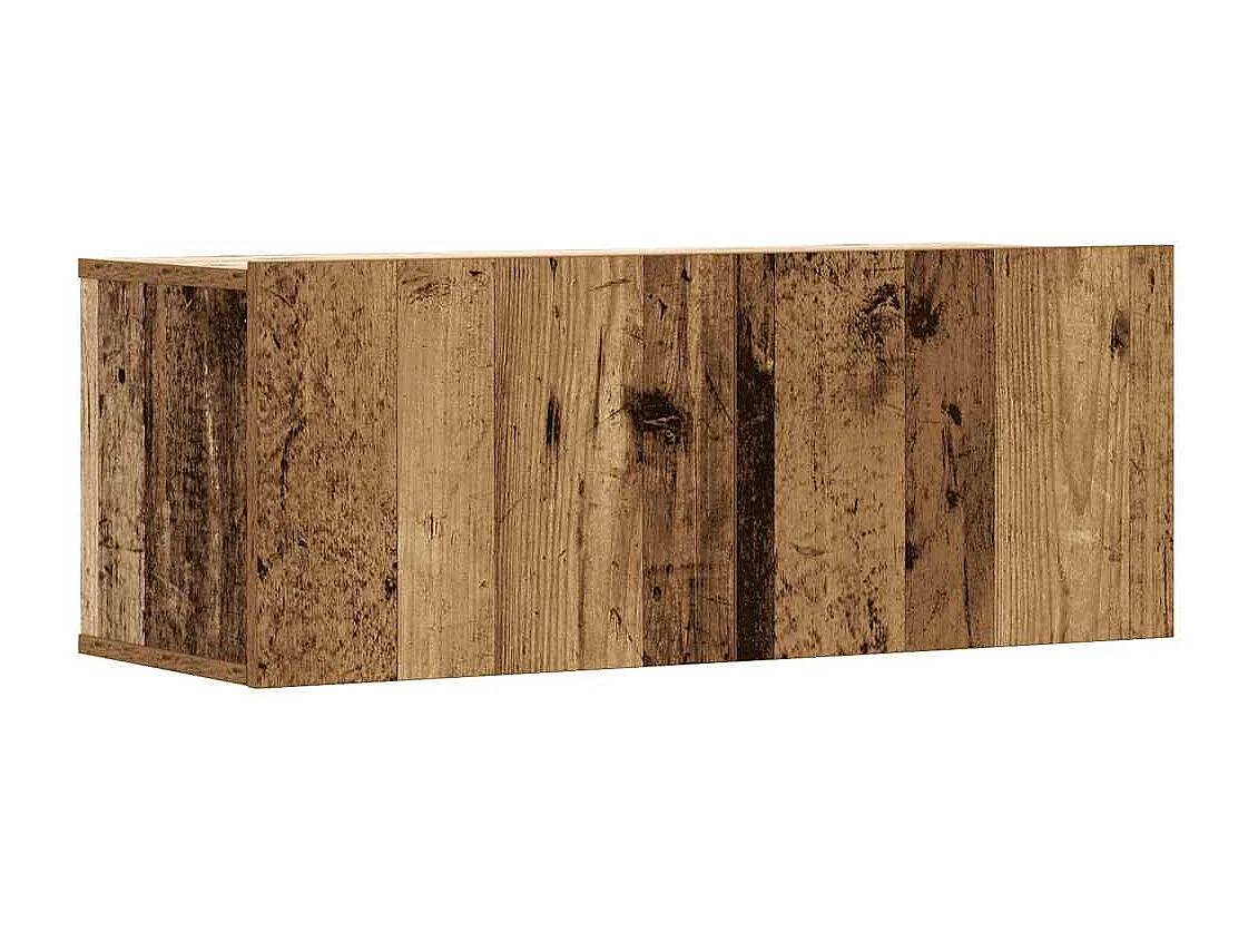Berkfield 5 Piece TV Cabinet Set Wall-mounted Old Wood Engineered Wood