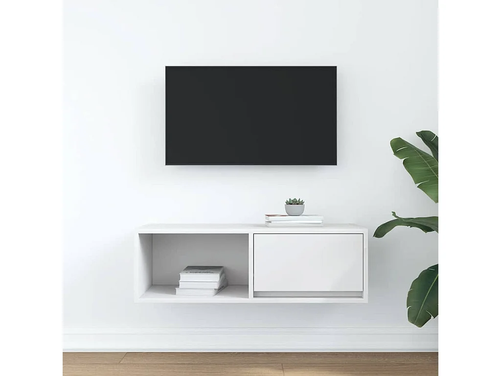 Berkfield TV Cabinet White 80x31x25.5 cm Engineered Wood