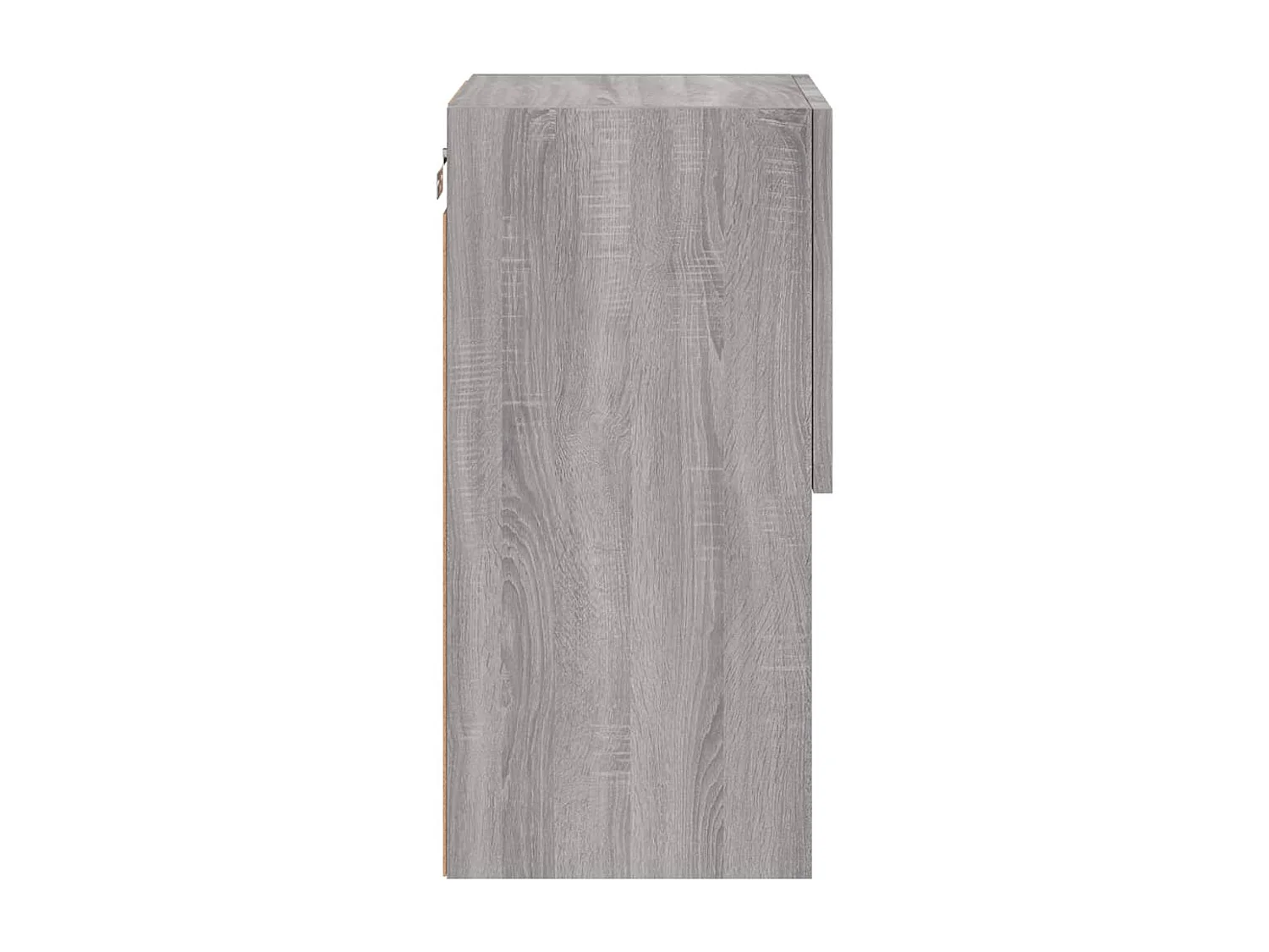 Berkfield TV Cabinet with LED Lights Grey Sonoma 30.5x30x60 cm
