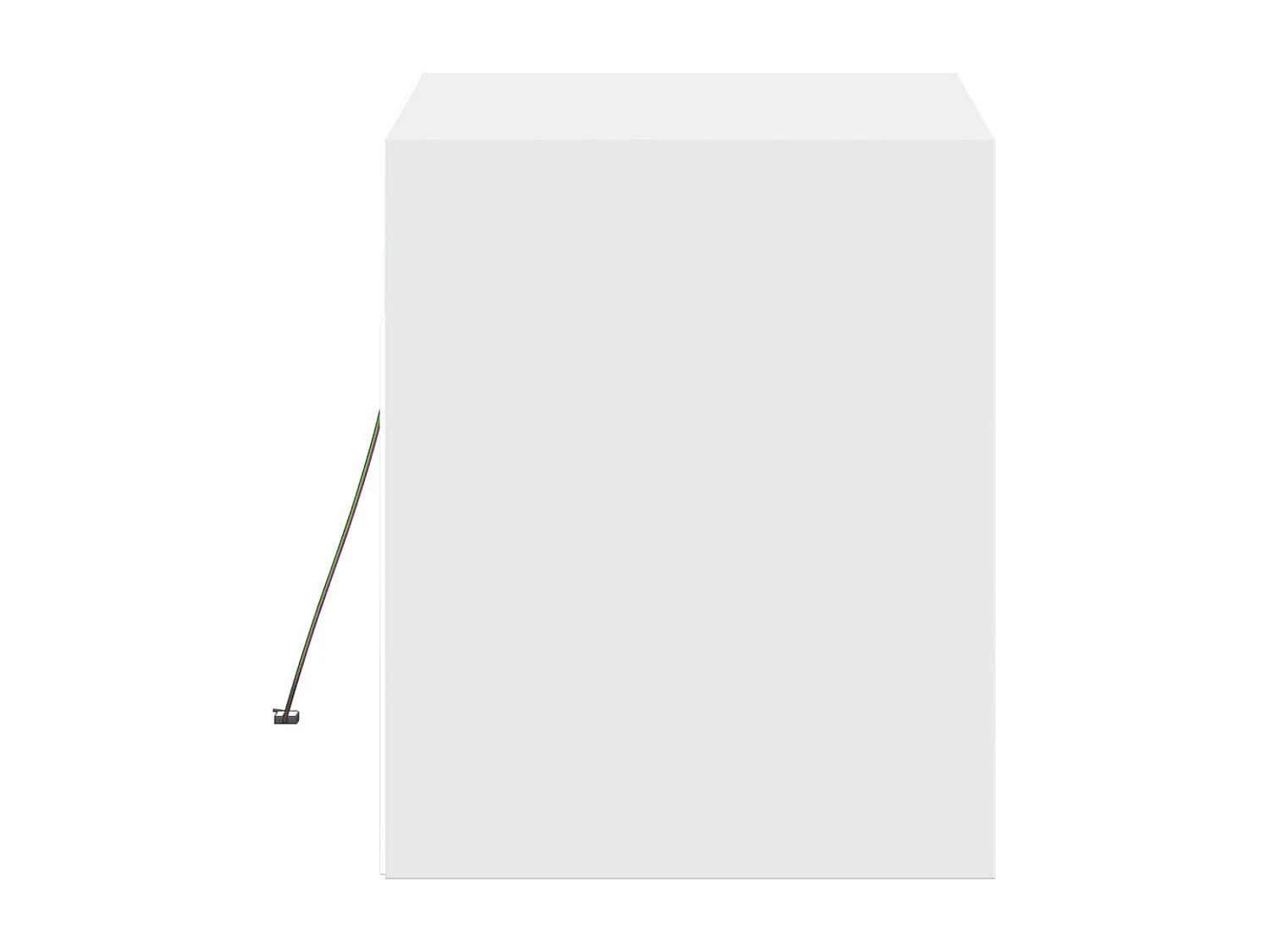 Berkfield TV Wall Cabinet with LED Lights White 80x31x35 cm