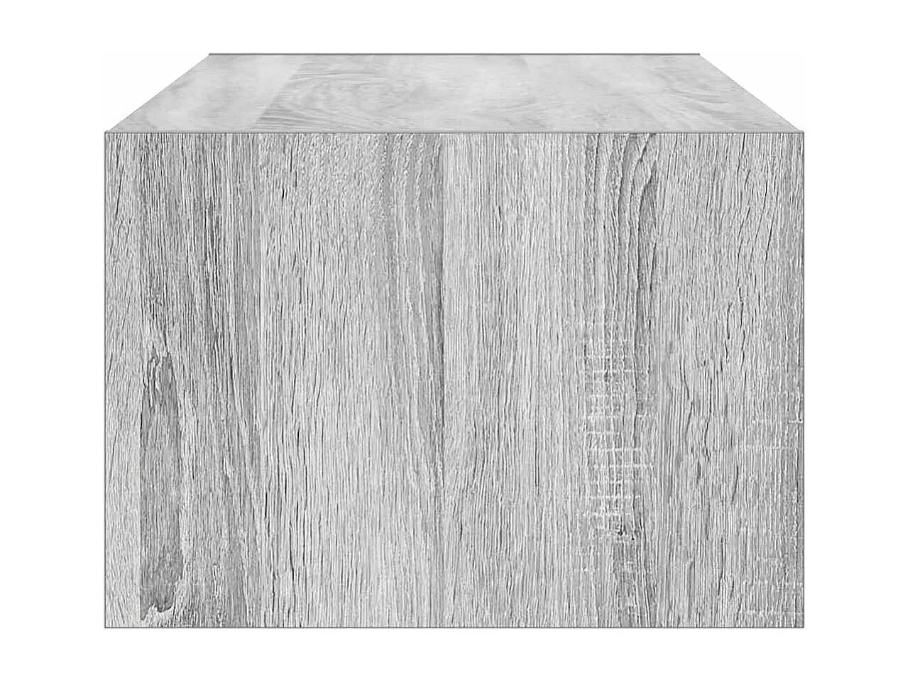 Berkfield TV Cabinet with LED Lights Grey Sonoma 100X35.5x25 cm