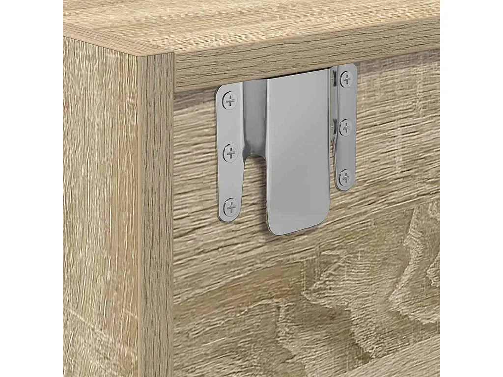 Berkfield TV Cabinet Sonoma Oak 80x31x25.5 cm Engineered Wood