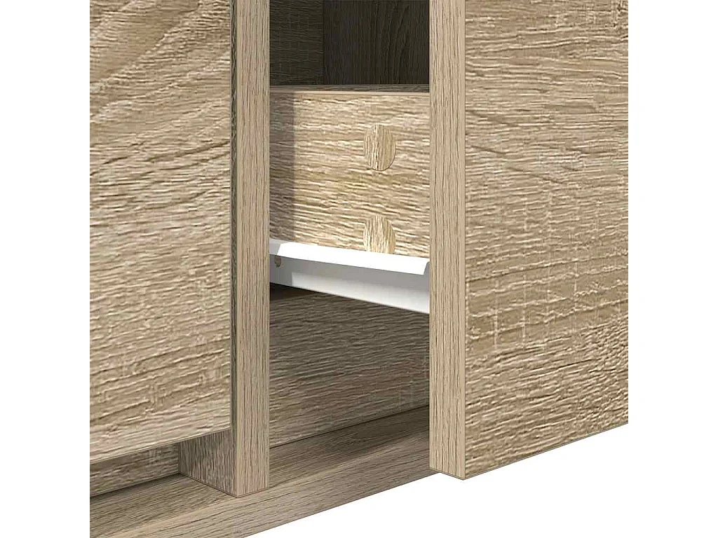 Berkfield TV Cabinet Sonoma Oak 80x31x25.5 cm Engineered Wood