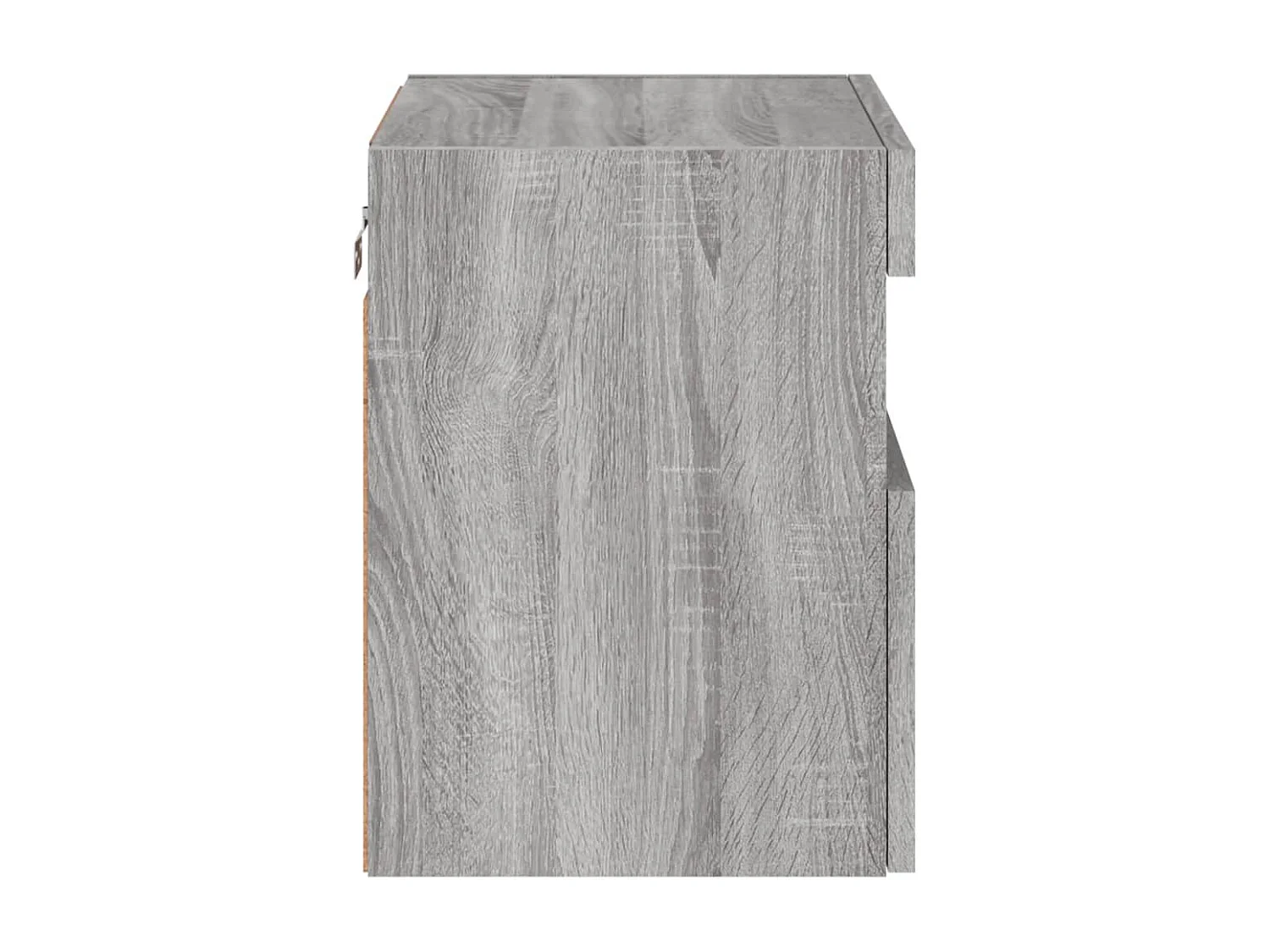 Berkfield TV Wall Cabinet with LED Lights Grey Sonoma 40x30x40 cm