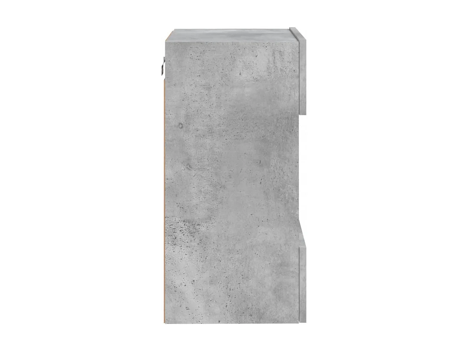 Berkfield TV Wall Cabinet with LED Lights Concrete Grey 40x30x60.5 cm