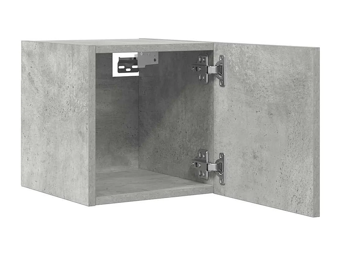 Berkfield Wall Mounted TV Cabinets 4 pcs Concrete Grey 30.5x30x30 cm