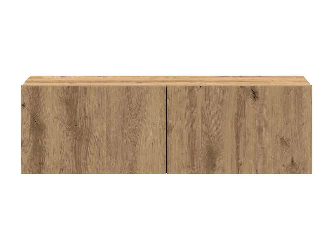 Berkfield 4 Piece TV Cabinet Set Wall-mounted Artisan Oak Engineered Wood