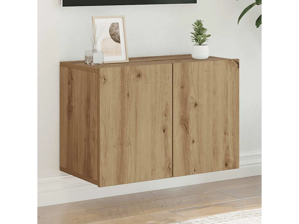 Berkfield TV Cabinet Wall-mounted Artisian Oak 60x30x41 cm