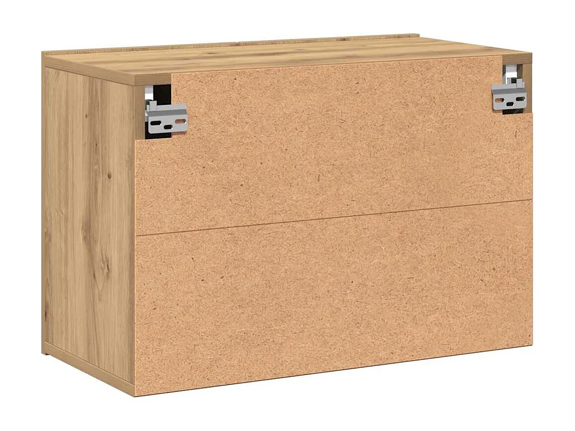 Berkfield TV Cabinet Wall-mounted Artisian Oak 60x30x41 cm