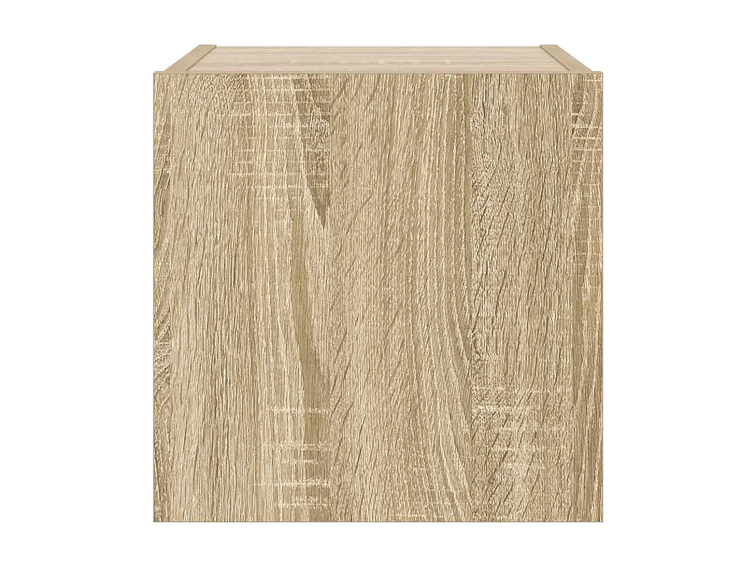 Berkfield TV Wall Cabinet with LED Lights Sonoma Oak 30.5x35x30 cm