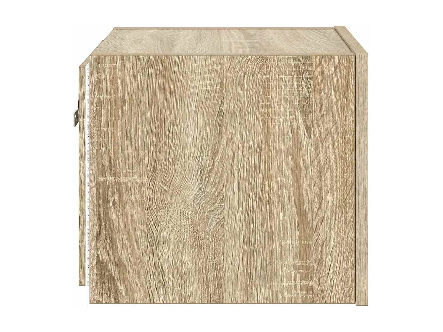 Berkfield TV Wall Cabinet with LED Lights Sonoma Oak 30.5x35x30 cm