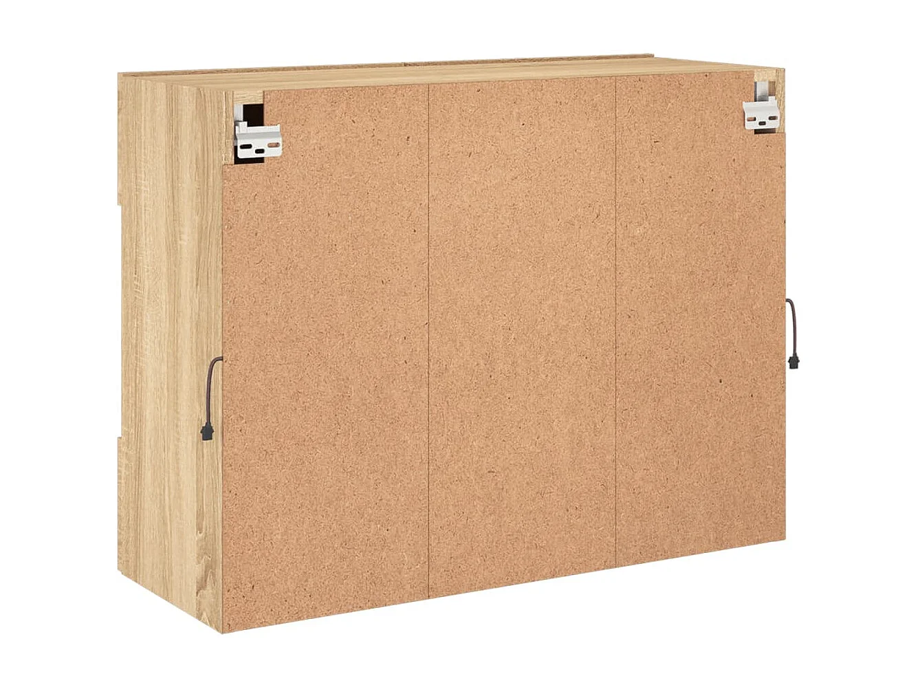 Berkfield TV Wall Cabinet with LED Lights Sonoma Oak 78.5x30x60.5 cm