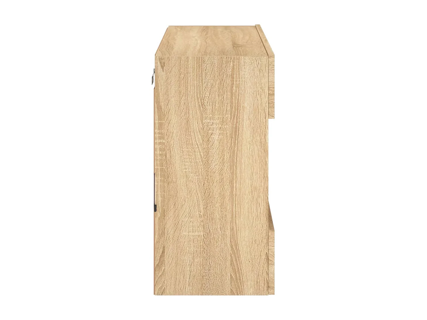 Berkfield TV Wall Cabinet with LED Lights Sonoma Oak 78.5x30x60.5 cm