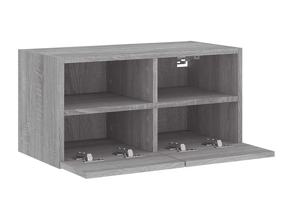 Berkfield TV Wall Cabinet Grey Sonoma 60x30x30 cm Engineered Wood