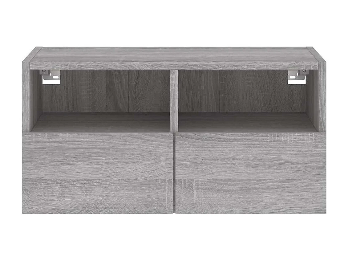 Berkfield TV Wall Cabinet Grey Sonoma 60x30x30 cm Engineered Wood