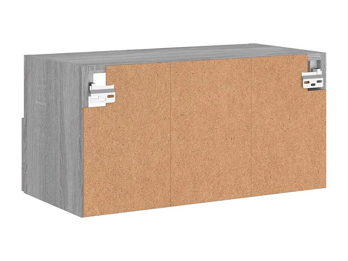 Berkfield TV Wall Cabinet Grey Sonoma 60x30x30 cm Engineered Wood