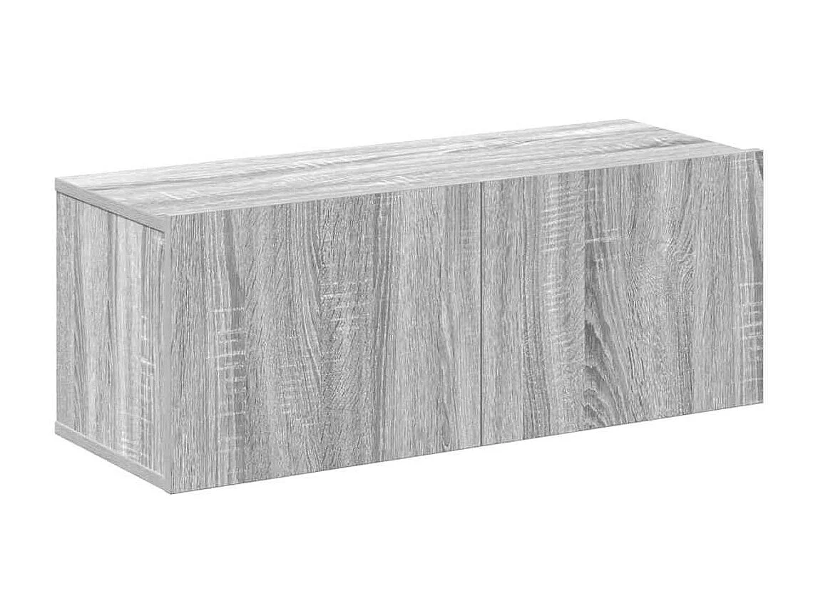 Berkfield 4 Piece TV Cabinet Set Grey Sonoma Engineered Wood