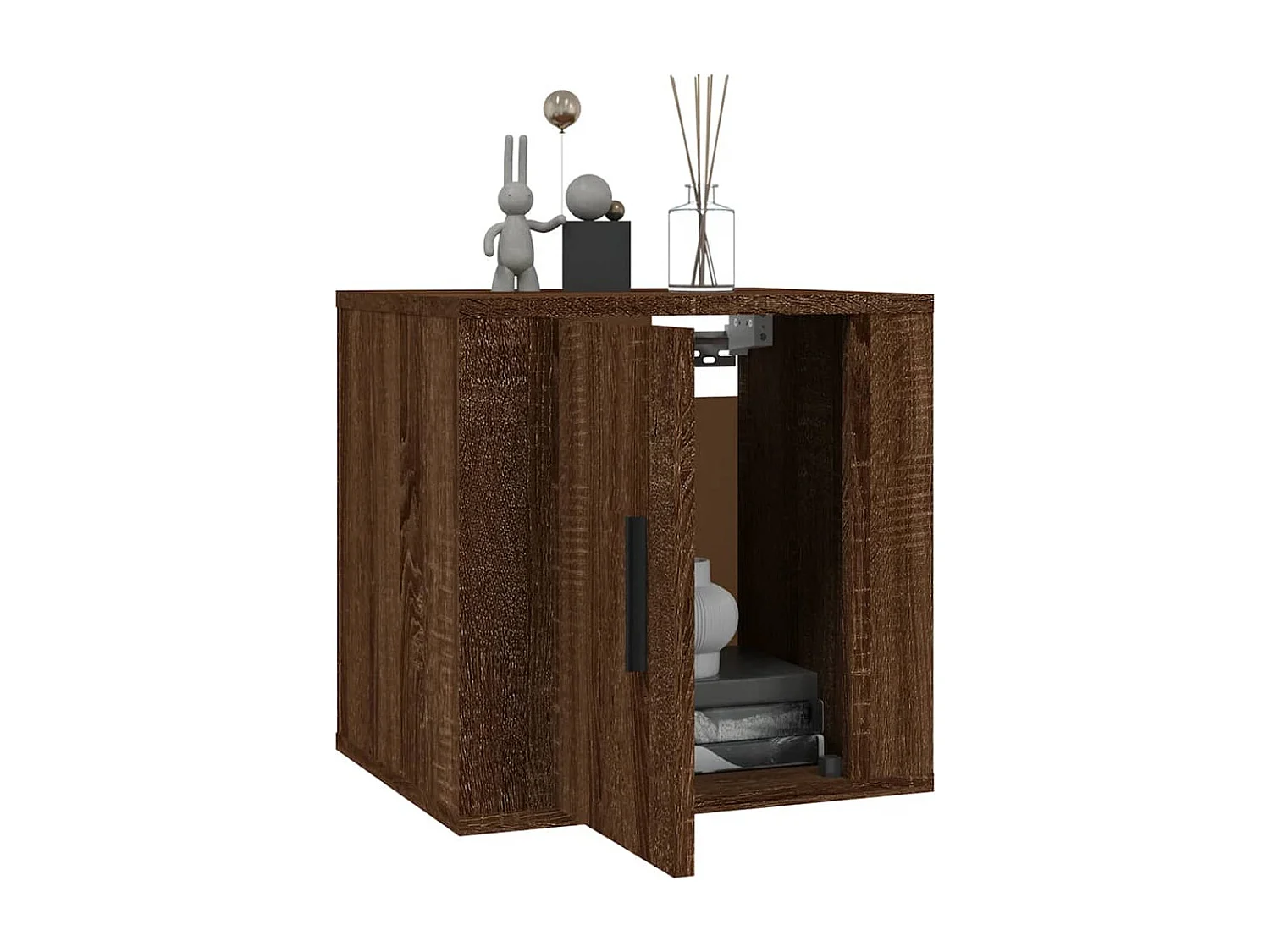 Berkfield Wall Mounted TV Cabinet Brown Oak 40x34,5x40 cm