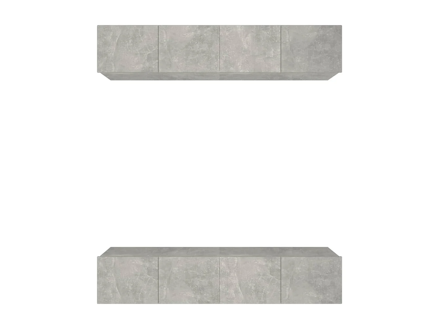 Berkfield TV Cabinets 4 pcs Concrete Grey 80x30x30 cm Engineered Wood