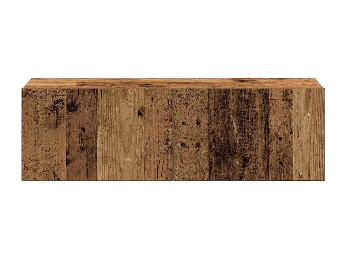 Berkfield 4 Piece TV Cabinet Set Wall-mounted Old Wood Engineered Wood