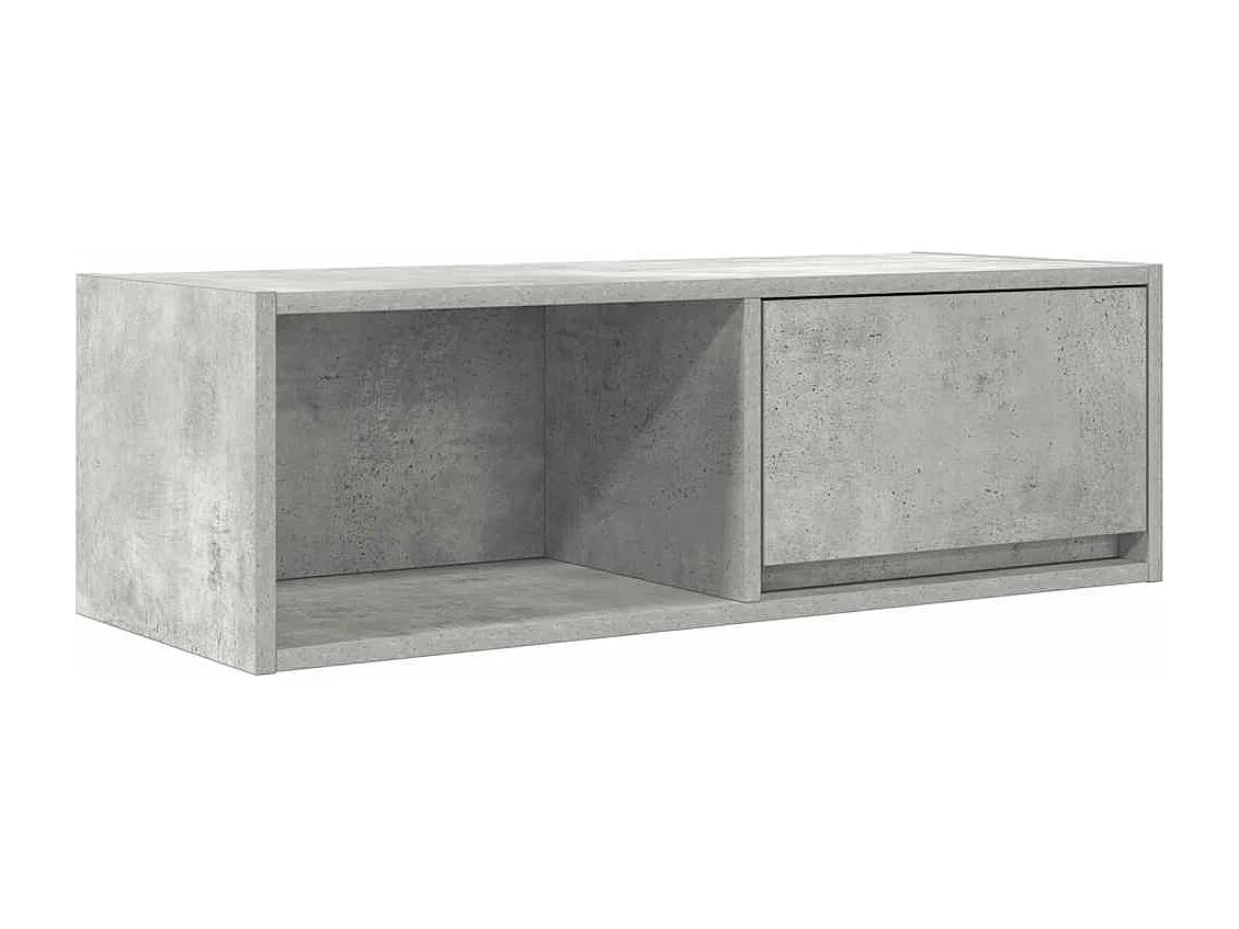 Berkfield TV Cabinet Concrete Grey 80x31x25.5 cm Engineered Wood