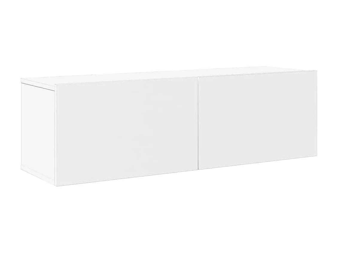 Berkfield 7 Piece TV Cabinet Set White Engineered Wood